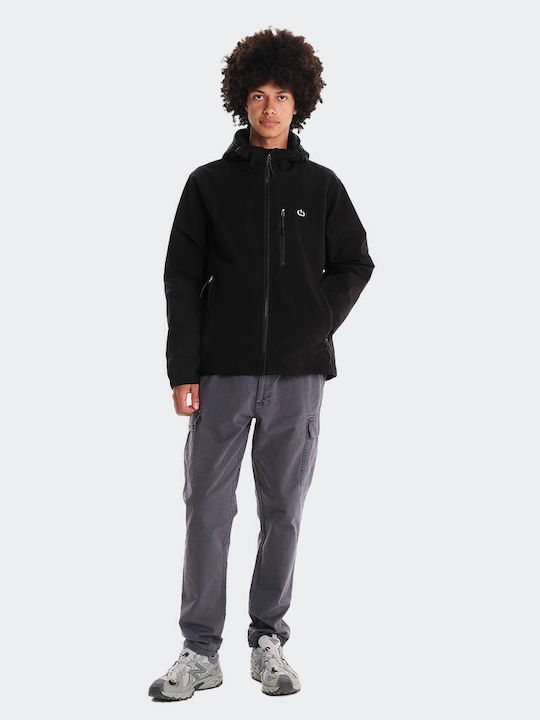 Winter Jacket Waterproof and Windproof Black