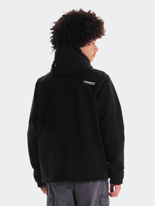 Winter Jacket Waterproof and Windproof Black