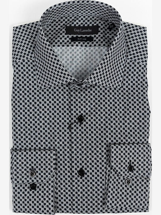 Long-sleeved Cotton Shirt Black