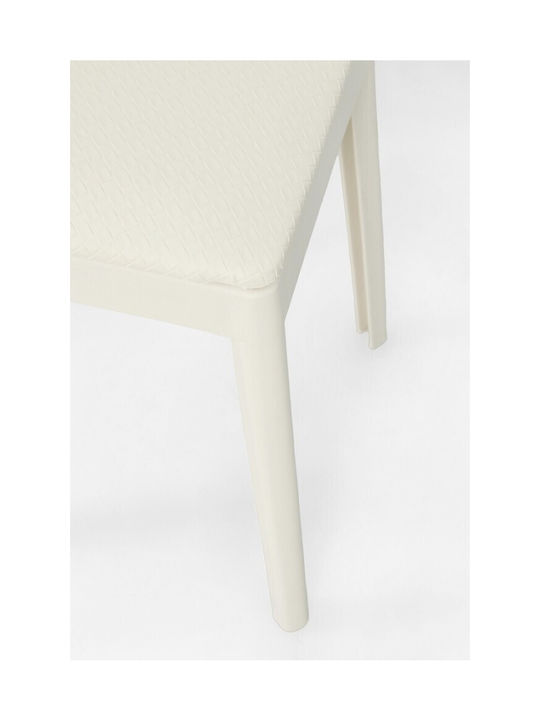 Stool For Living Room Plastic Scooby Black 34x34x49cm