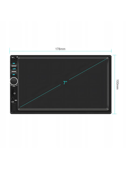 7-Zoll 2-DIN Touchscreen-Videoplayer 4 x 50W Modell WDS-30 Bluetooth Freisprecheinrichtung Radio MP3 WMA MP4 AUX Kartenfernbedienung Rückfahrkamera-Funktion
