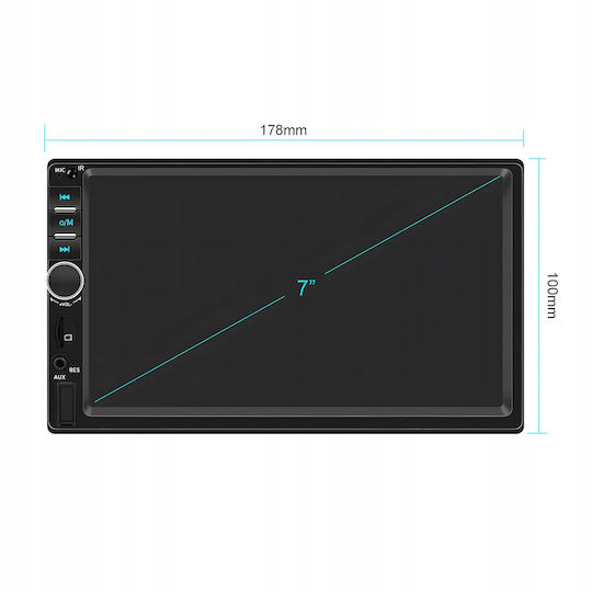 7-inch 2din Touchscreen Video Player 4 X 50w Model Wds-30 Bluetooth Handsfree Radio Mp3 Wma Mp4 Aux Card Remote Control Reverse Camera Function