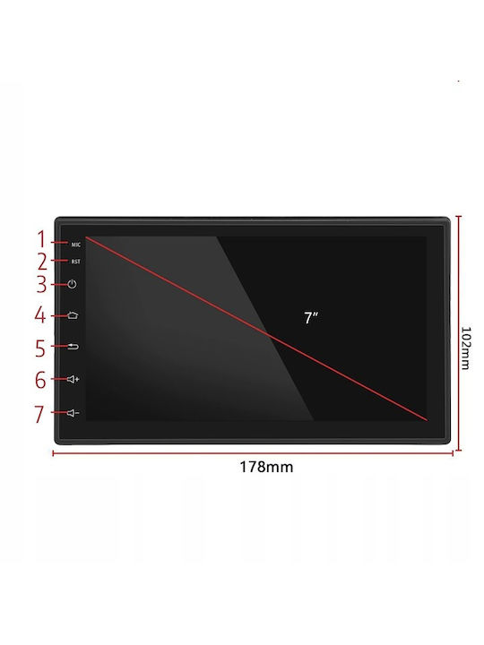 Android GPS Auto-Video-Player Inklusive Rückfahrkamera 2-DIN Größe 7-Zoll Touchscreen 4 x 45W Modell WDS-40 Bluetooth Freisprecheinrichtung Radio MP3 WMA MP4 Fernbedienung