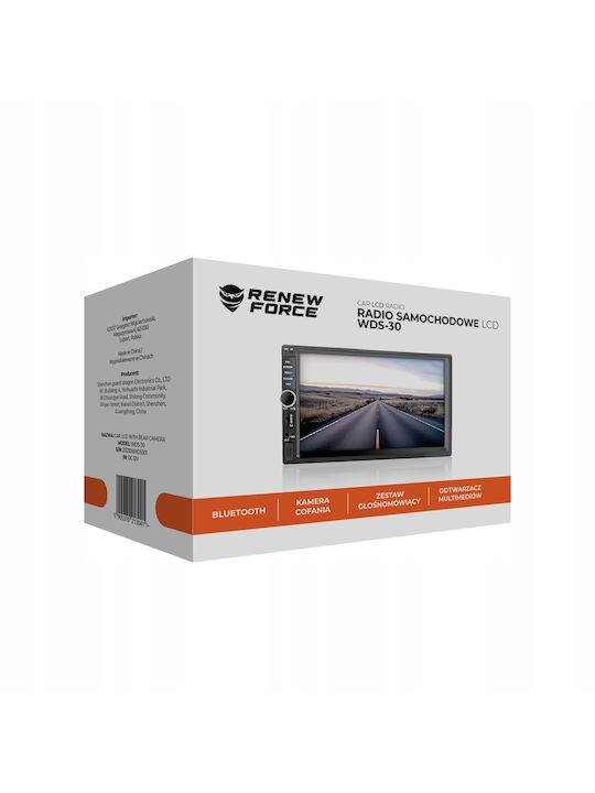 7-Zoll 2-DIN Touchscreen-Videoplayer 4 x 50W Modell WDS-30 Bluetooth Freisprecheinrichtung Radio MP3 WMA MP4 AUX Kartenfernbedienung Rückfahrkamera-Funktion