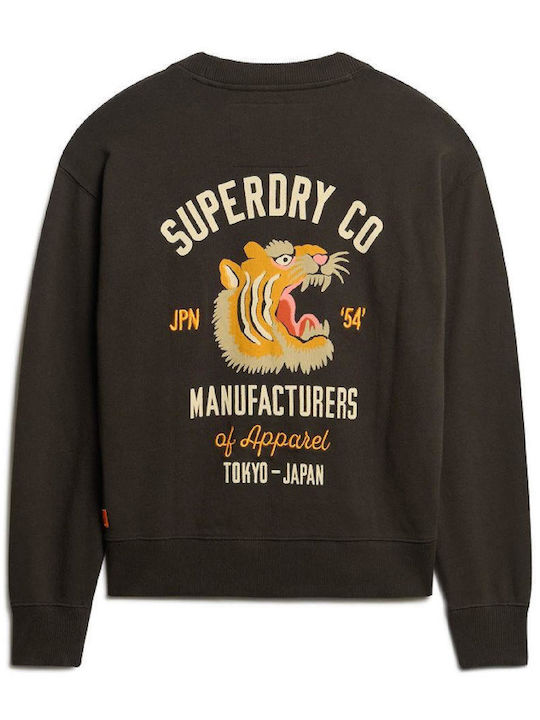 Superdry Workwear Embroidered Women's Sweatshirt Black