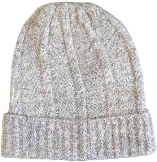 Beanie Unisex Beanie Knitted in Gray color