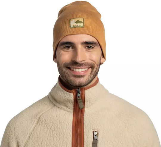 Beanie Unisex Beanie Knitted in Ecru color