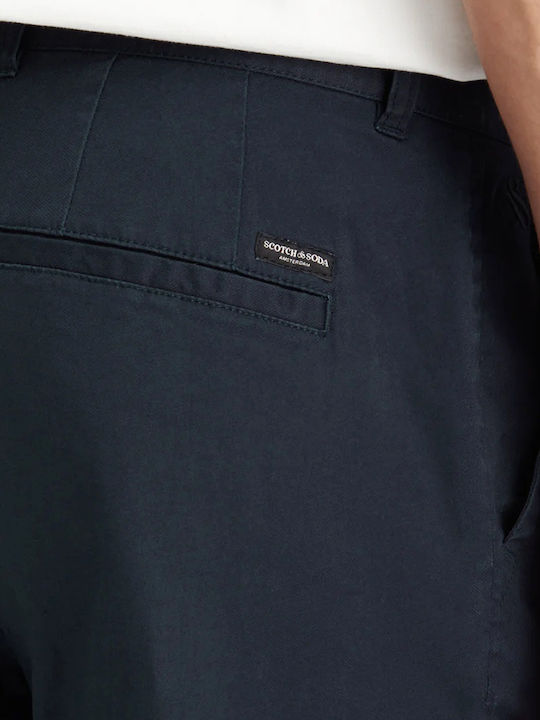 Stuart Hose Chino Elastisch in Schlanker Passform Blue
