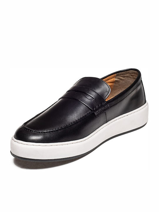Men's Leather Moccasins Black