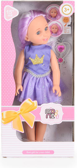 Moni Păpușă Bebe Doll Pentru 3+ Ani 38 Cm