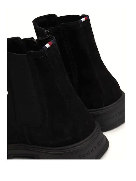Suede Negru Ghete barbati