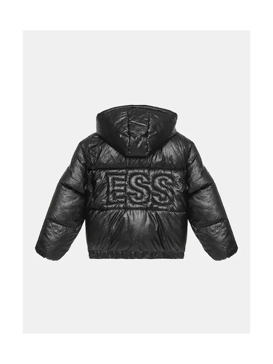 Guess Kids Casual Jacket with Hood Black