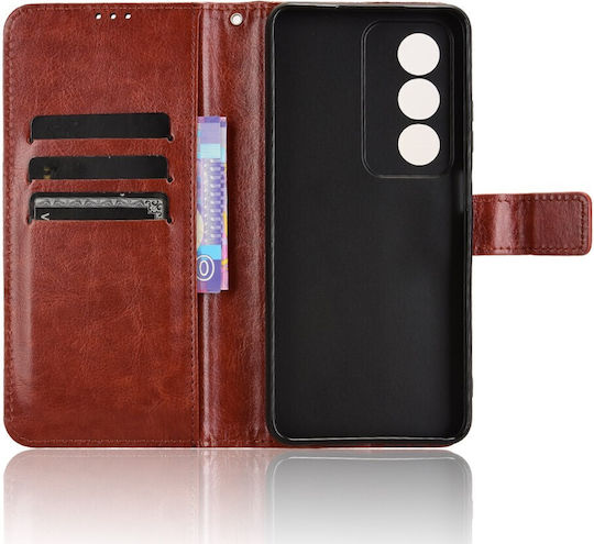 Θήκη Πτερύγιο Oppo A80 Crazy Horse Wallet Καφέ