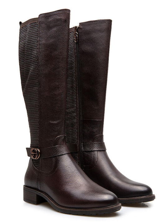 Leather Women's Boots Brown