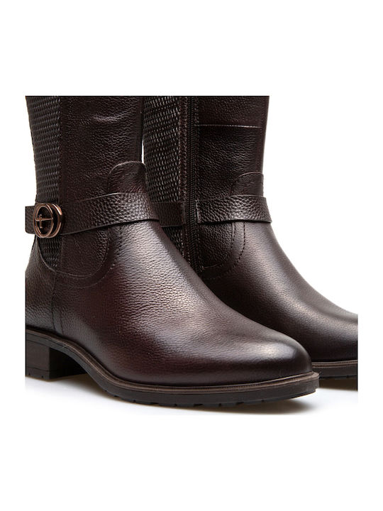 Leather Women's Boots Brown