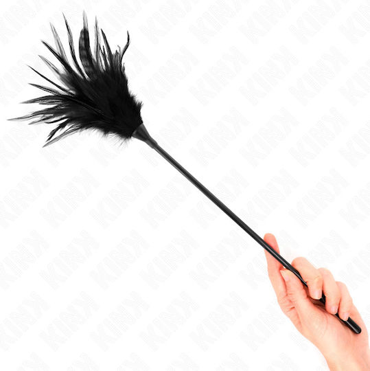Kink Kitzelfeder in Schwarz Farbe
