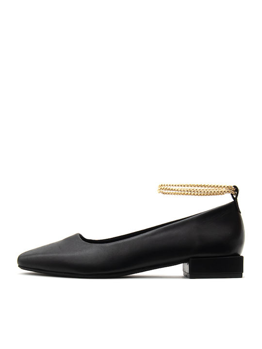 I Athens Leather Ballerinas Black
