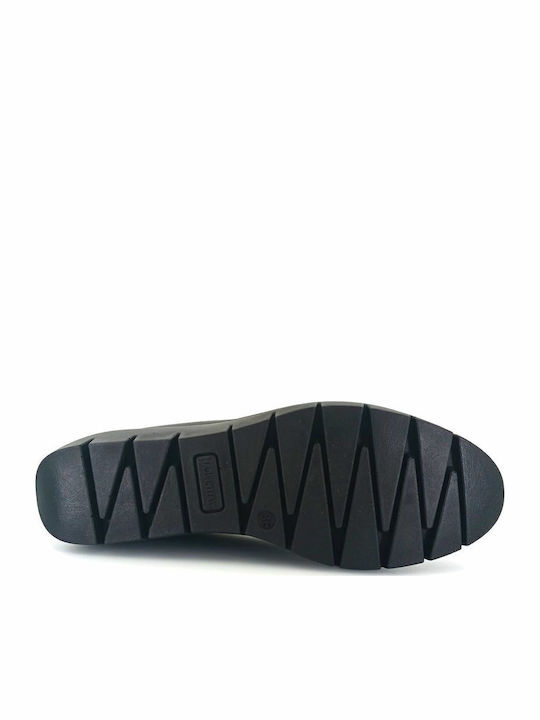 Lederne Damen Ballerinas in Schwarz Farbe