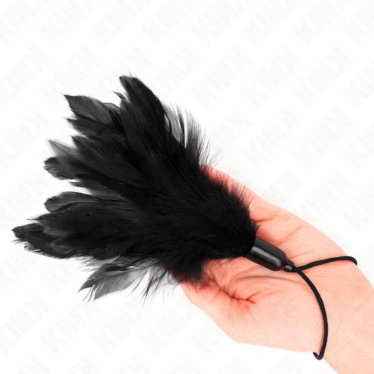 Kink Kitzelfeder in Schwarz Farbe