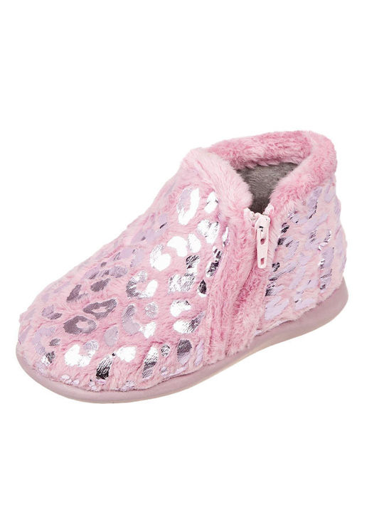 Adam's Shoes Anatomic Kids Slippers Boots Pink