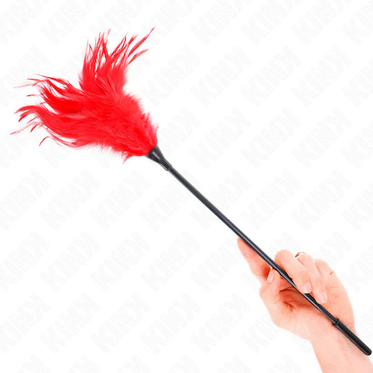 Kink Kitzelfeder in Rot Farbe