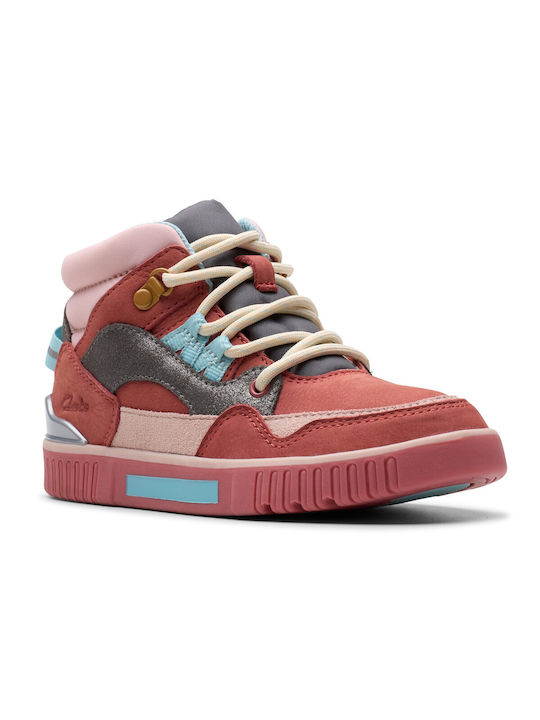 Clarks Kids Sneakers High Anatomic Pink