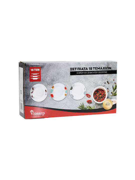 Viosarp No23020 Porcelain Dinnerware Set 18pcs