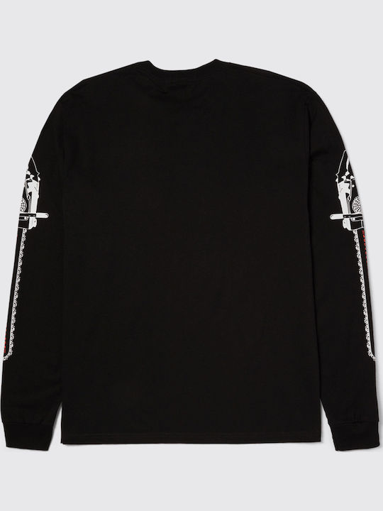 Huf X Texas Chainsaw Dual Chain L S T-shirt Ts02434 Black
