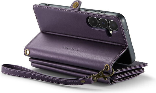 Θήκη Caseme Samsung Galaxy A55 5g Rfid Leather Wallet Λουράκι Ώμου Μωβ