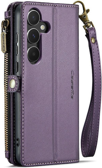 Θήκη Caseme Samsung Galaxy A55 5g Rfid Leather Wallet Λουράκι Ώμου Μωβ
