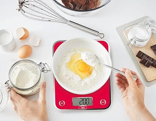 Moulinex Ψηφιακή Ζυγαριά Κουζίνας Κόκκινη