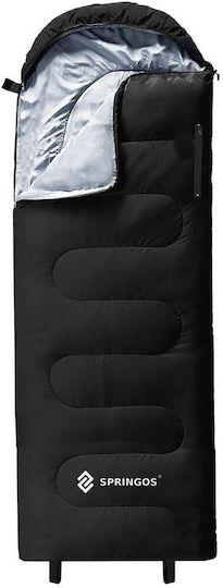 Springos Sleeping Bag Μονό Καλοκαιρινό Black