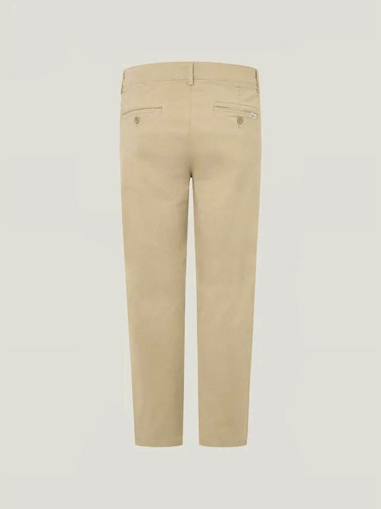 Pepe Jeans Hose Chino in Schlanker Passform Ecru