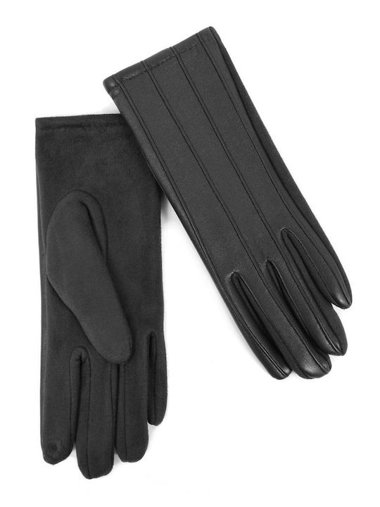 Doca Unisex Leather Gloves Black