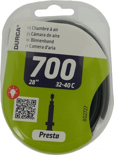 Вътрешна гума за велосипед Durca 700mm 28'' X 32-40c 32/42-622 Pv малък вентил 802727