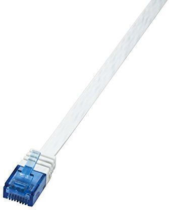 LogiLink Flat U/UTP Cat.6 Ethernet Network Cable 20m White 1pcs