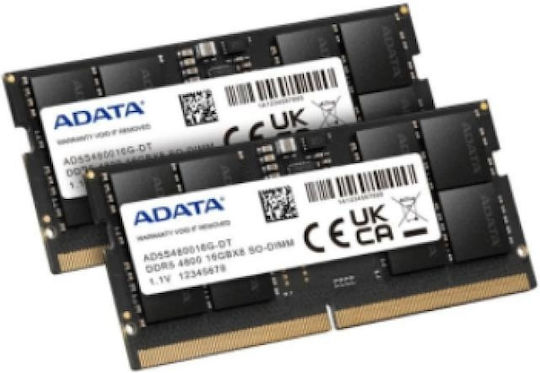 Adata DDR5 με Module 1x32GB και Ταχύτητα 2400 για Laptop