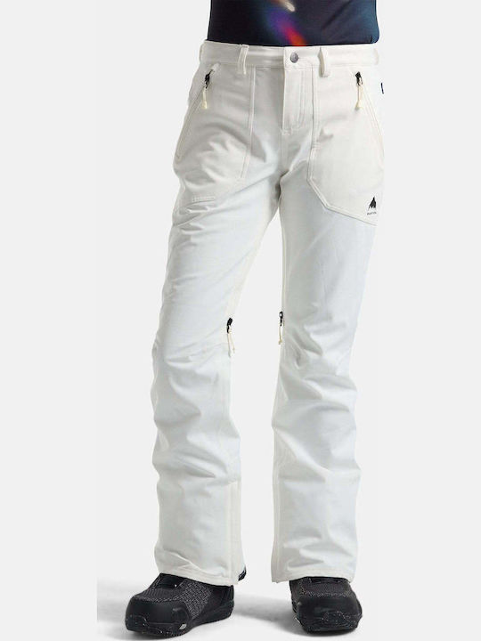 Burton Vida 2l Stretch 15006109100 Γυναικείο Παντελόνι Σκι & Snowboard Λευκό