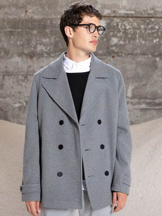 Herren Mantel grey