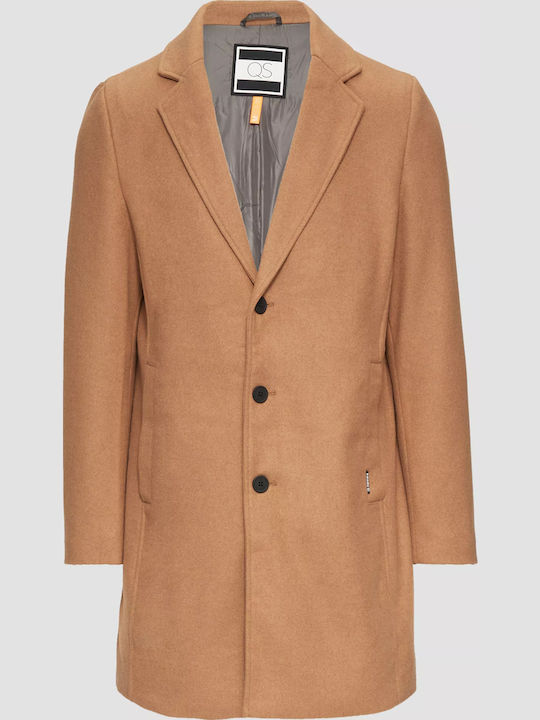 Men's Half Coat Camel
