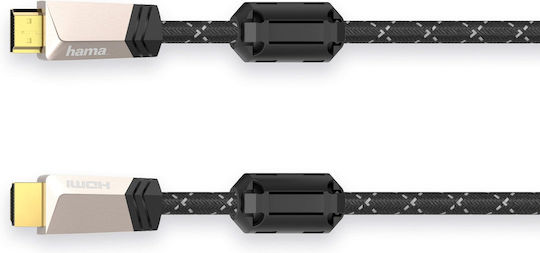 HAMA Cablu HDMI de sex masculin - HDMI de sex masculin 0.75m Negru