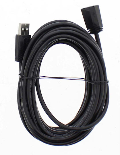 HAMA USB 2.0 Cablu USB-A - USB-A female Negru 5m 00200621