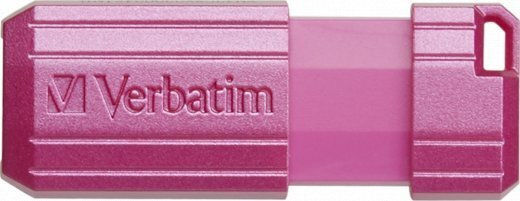 Verbatim PinStripe 64GB USB 2.0 Stick Pink