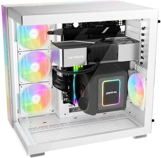 Be Quiet Light Base 600 DX Gaming Midi Tower Κουτί Υπολογιστή με Πλαϊνό Παράθυρο και RGB Φωτισμό Λευκό