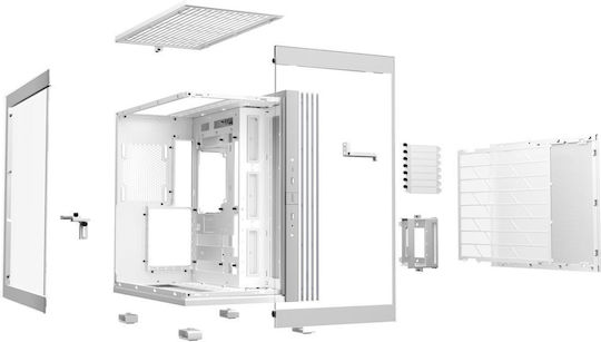 Be Quiet Light Base 600 DX Gaming Midi Tower Κουτί Υπολογιστή με Πλαϊνό Παράθυρο και RGB Φωτισμό Λευκό