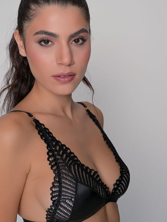 Milena by Paris Women's Bralette Bra Black