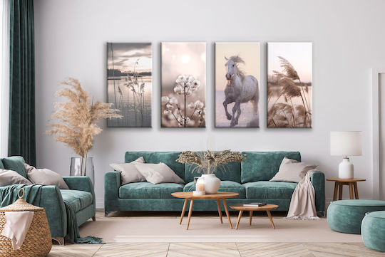 Decowalls De patru ori Tablou pe Pânză 80x160cm