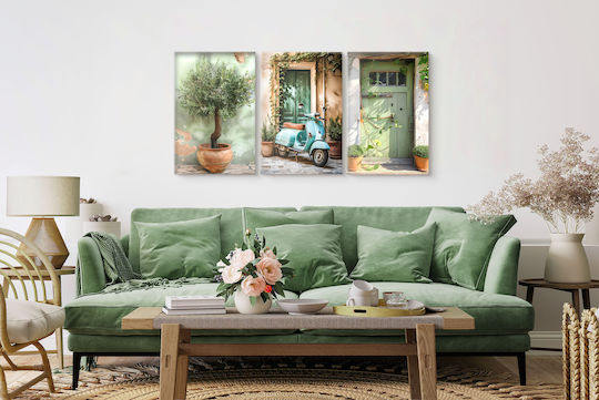 Decowalls Трикратен Картина Платнен 60x120см