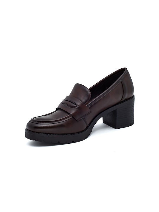 Pantofi cu toc Maro