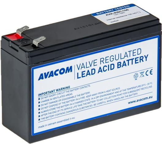 Avacom UPS Batterie mit Kapazität 0.7Ah und Spannung 12V AVA-RBC106 1Stück